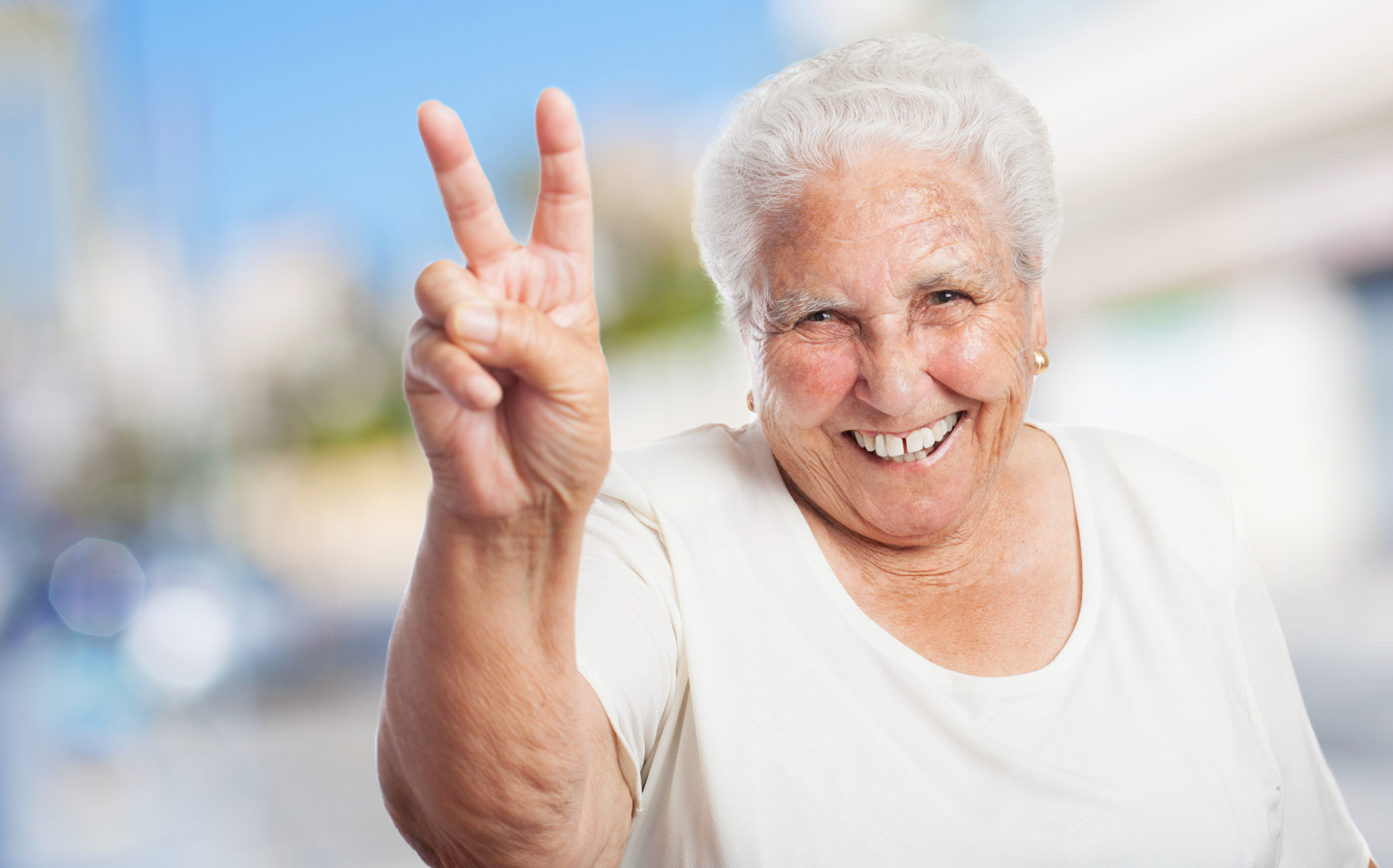 Grandma with hard nipples finger
